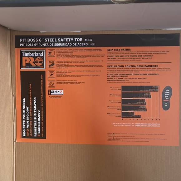 NIB Timberland Steel Safety Toe Work Boots 14 - Picture 8 of 8